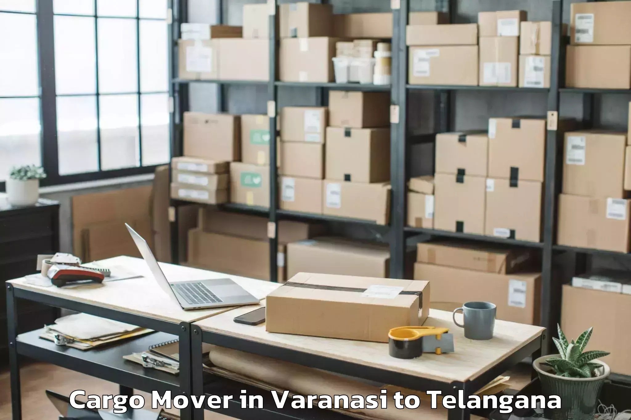 Get Varanasi to Satavahana University Karimnag Cargo Mover